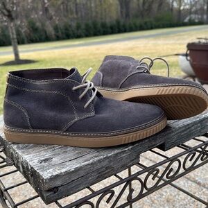 Johnston & Murphy Men's Brown Sheepskin Suede Chukka Boots